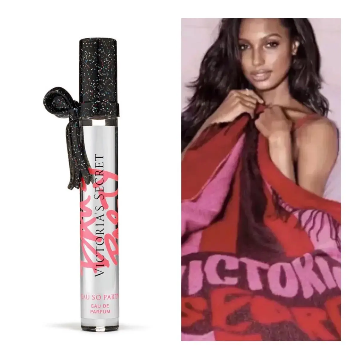 Victoria’s Secret Eau SO Party Eau de Parfum Rollerball and VS Throw Blanket