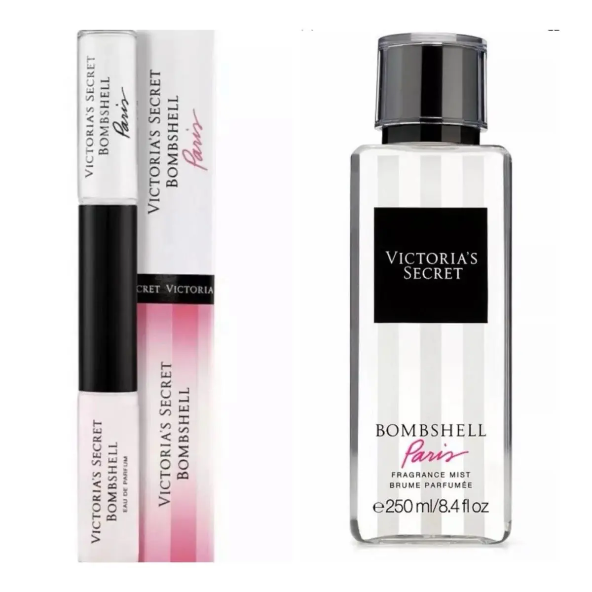 Victoria`s Secret Bombshell Paris Eau de Parfum Rollerball and Fragrance Mist