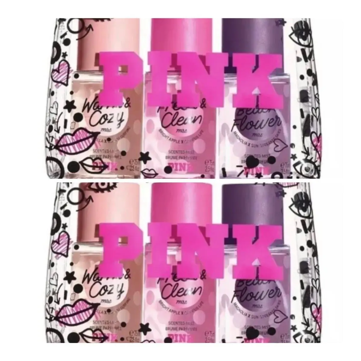 Victoria`s Secret Pink Mini Mist Gift Set Lot of 2