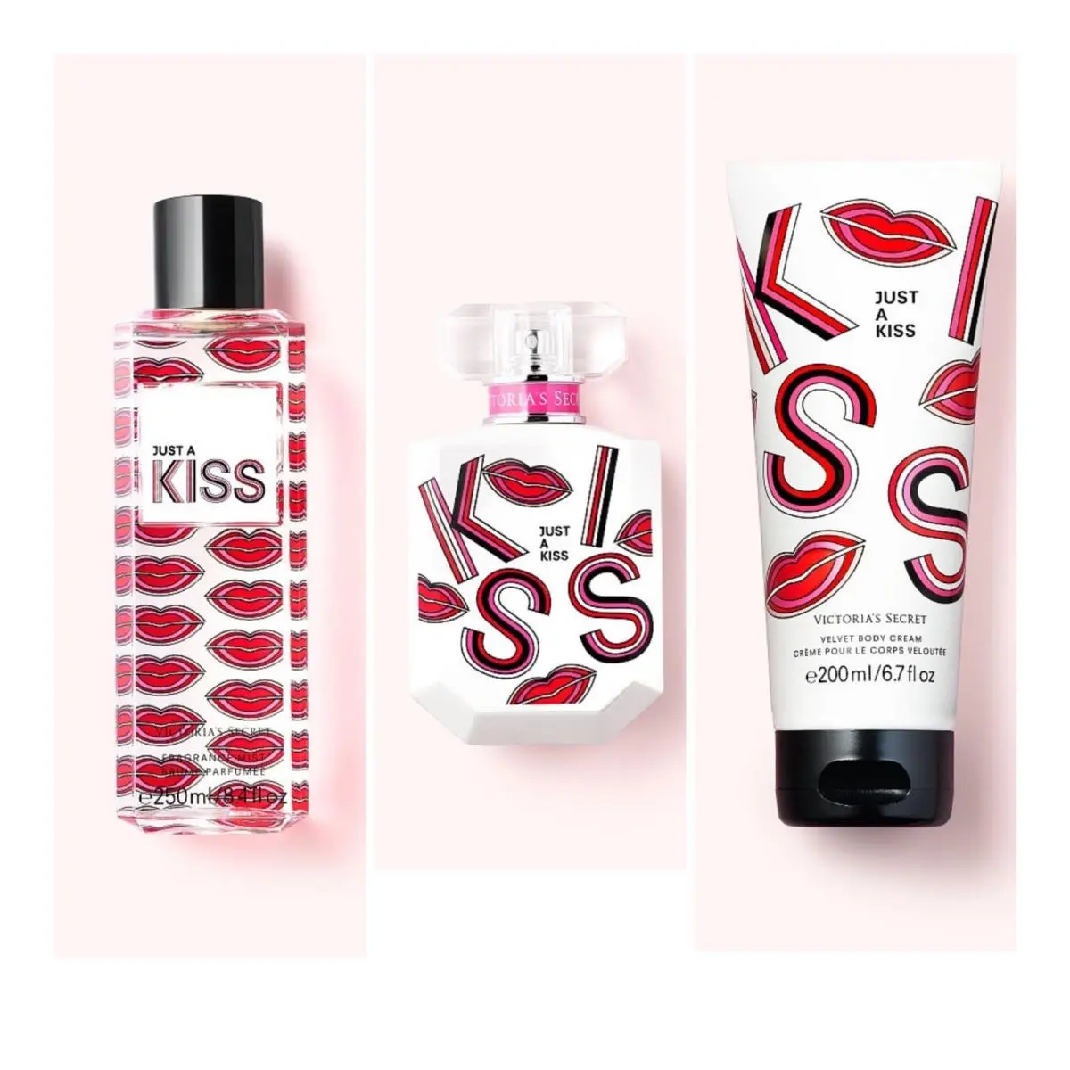 Victoria’s Secret Just A Kiss Eau de Parfum 1.7 Fl.oz. / Fragrance Mist / Cream