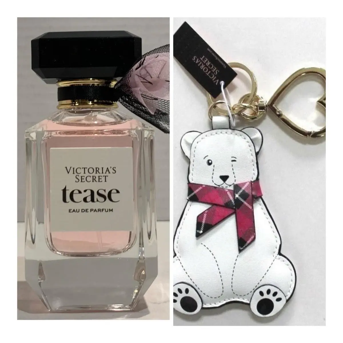 Victoria`s Secret Tease Eau de Parfum 1.7 Fl.oz. and VS Polar Bear Keycha by Victoria's Secret