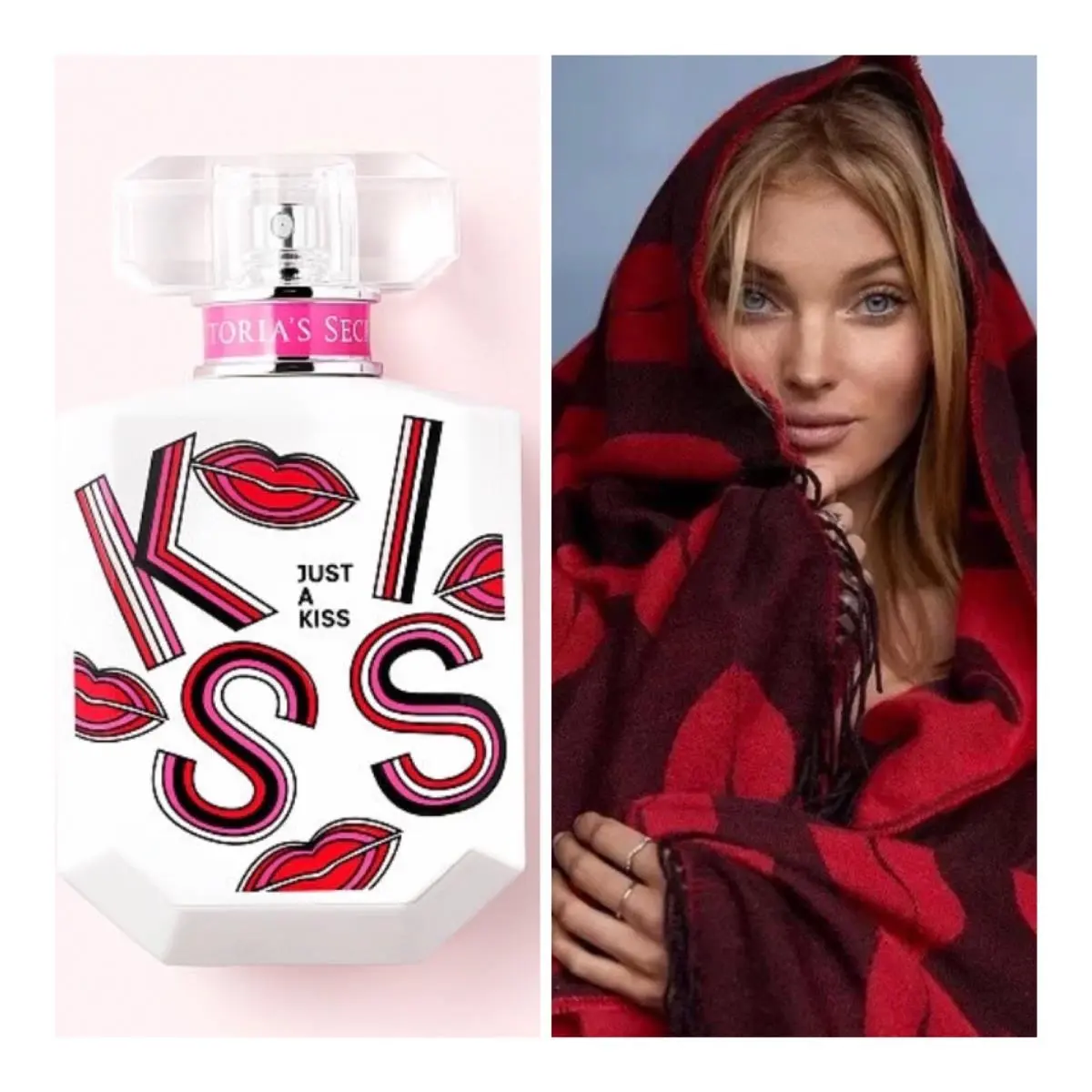 Victoria’s Secret Just A Kiss Eau de Parfum 1.7 Fl.oz. and VS Blanket