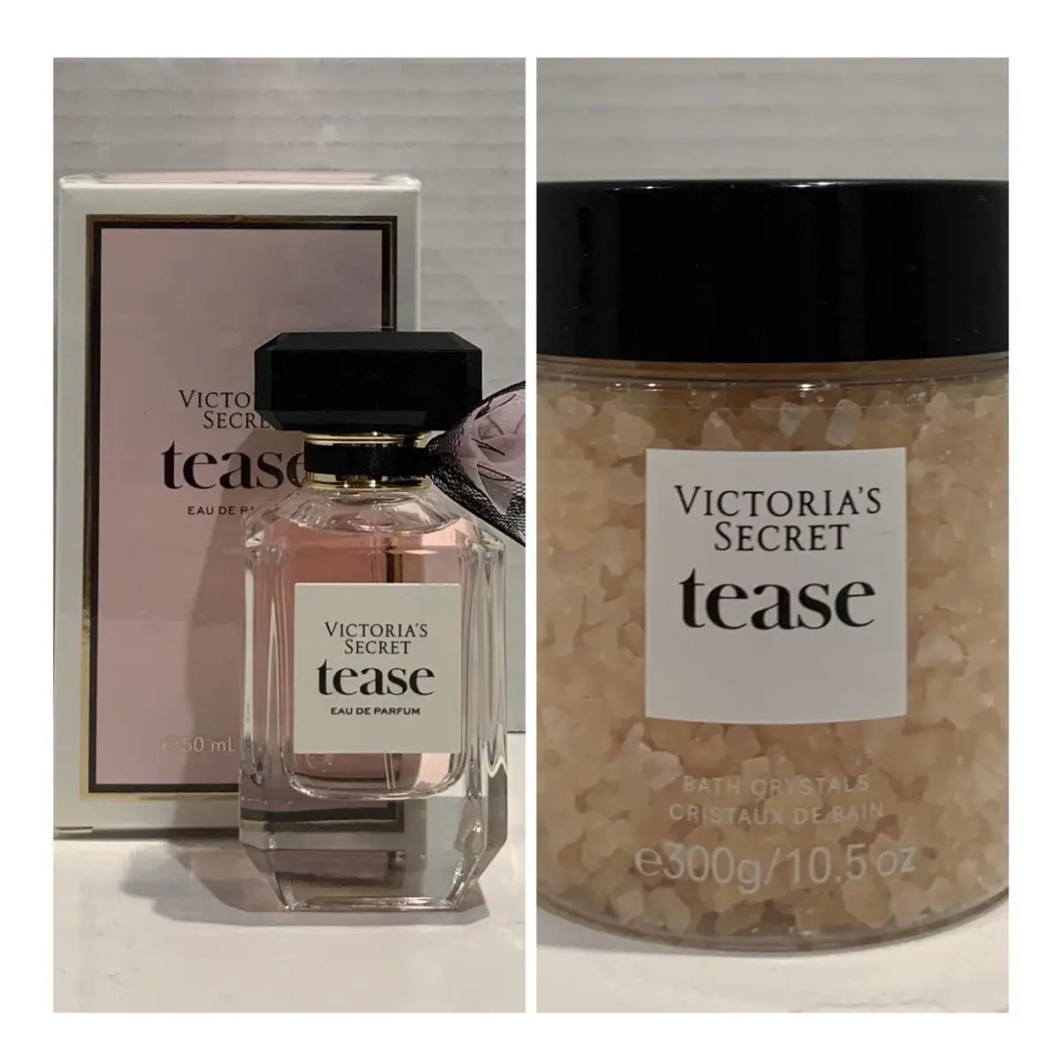 Victoria`s Secret Tease Eau de Parfum 1.7 Fl.oz. and Bath Crystals by Victoria's Secret