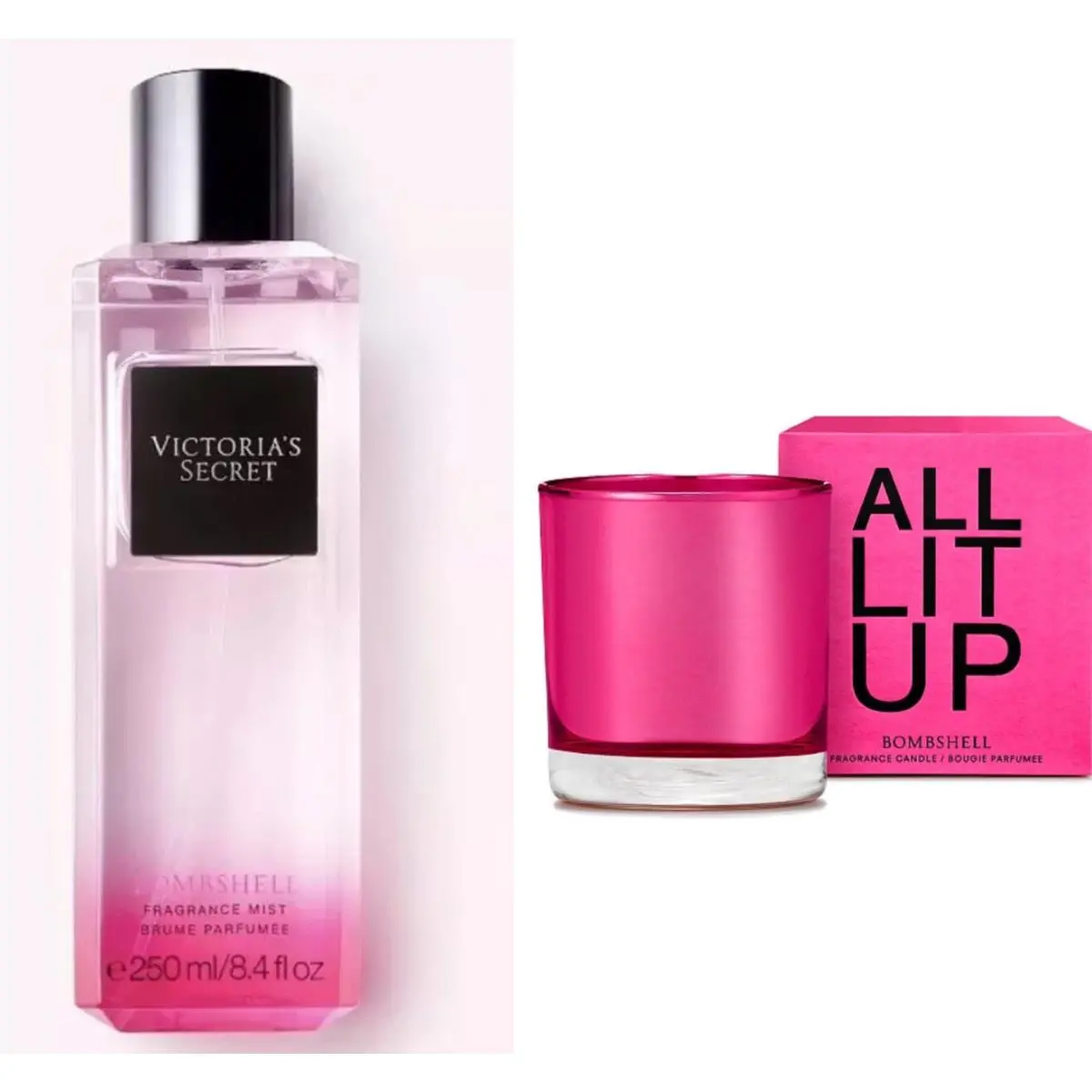 Victoria`s Secret Bombshell Fragrance Mist and Fragrance Candle