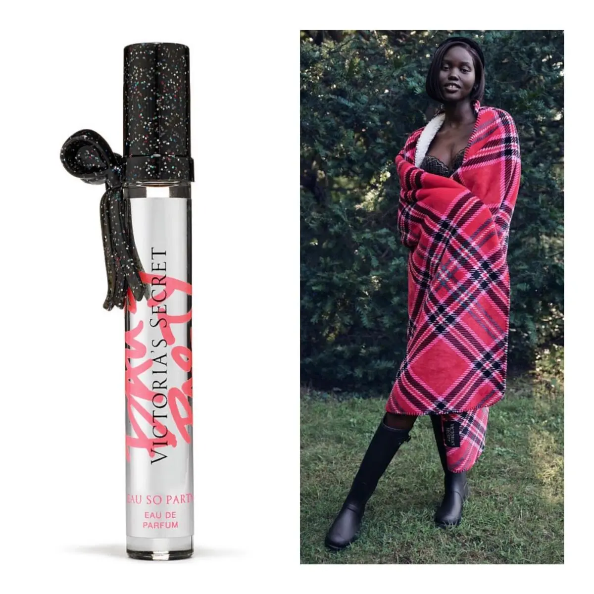Victoria’s Secret Eau SO Party Eau de Parfum Rollerball and VS Blanket