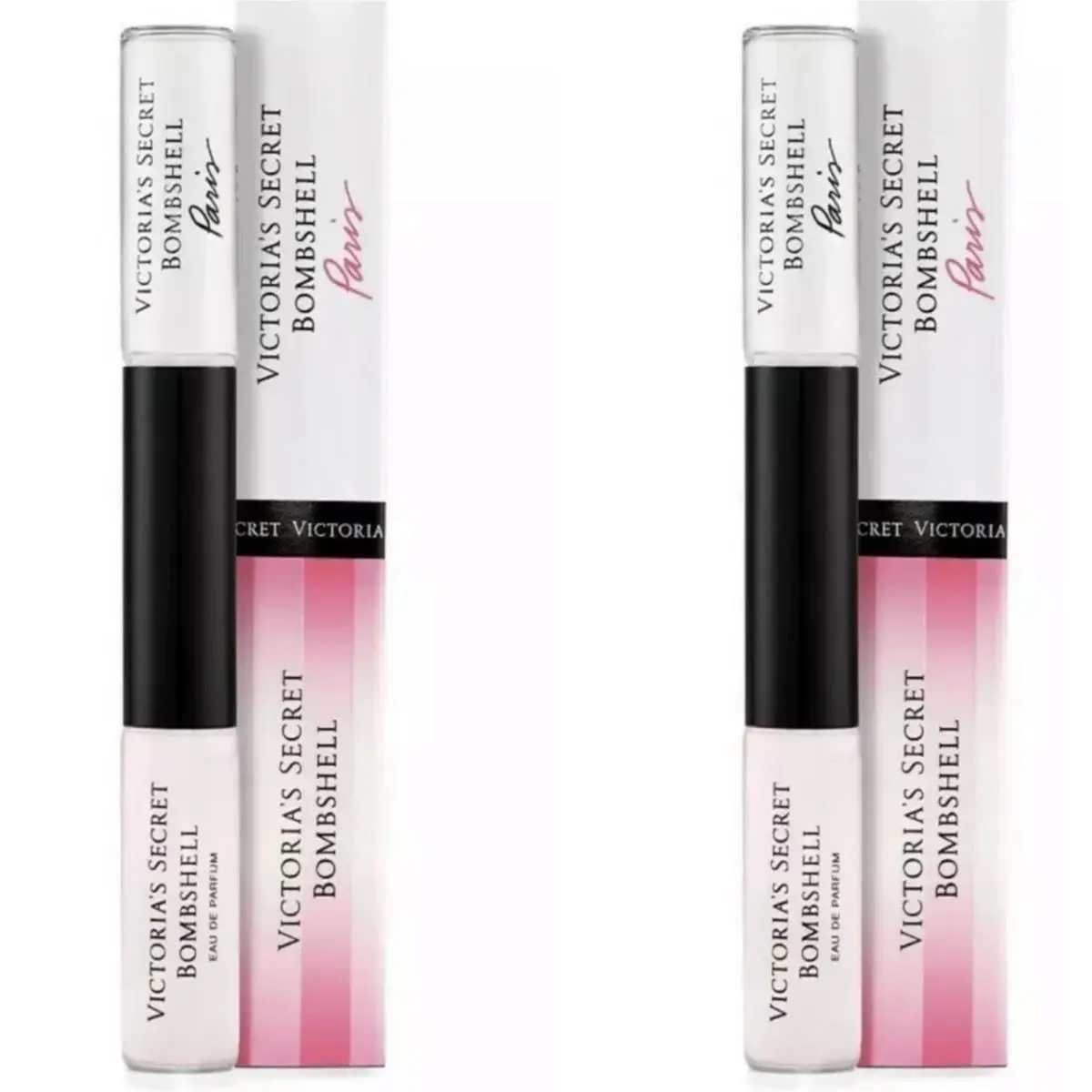 2 Victoria`s Secret Bombshell / Bombshell Paris Eau de Parfum Rollerball Duo