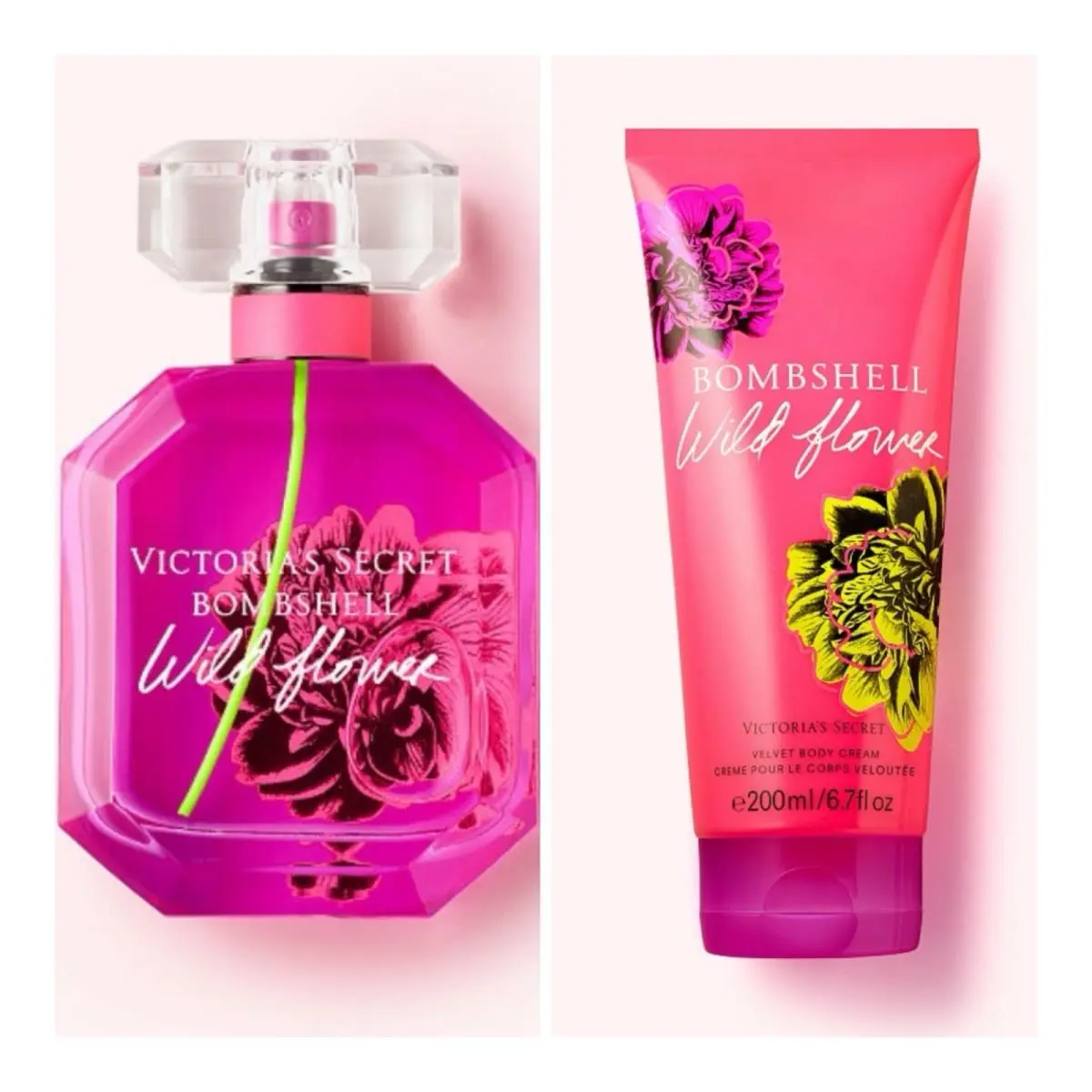 Victoria`s Secret Bombshell Wildflower Eau de Parfum 3.4 Fl.oz. and Body Cream