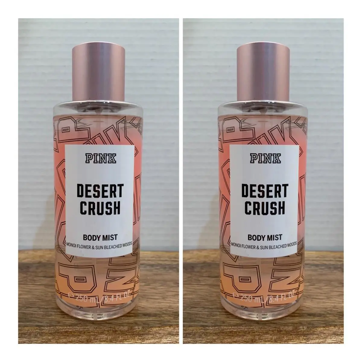 Victoria`s Secret Pink Desert Crush Body Mist 8.4 Fl.oz. Lot of 2 by Victoria's Secret