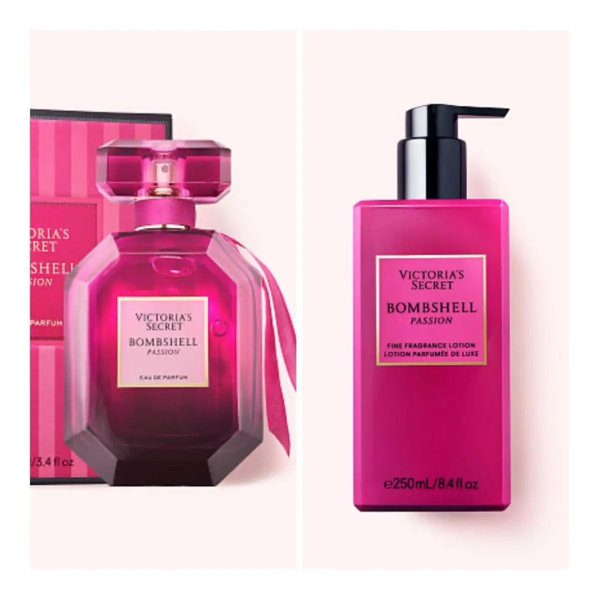 Victoria`s Secret Bombshell Passion Eau de Parfum 3.4 Fl.oz. Fragrance Lotion