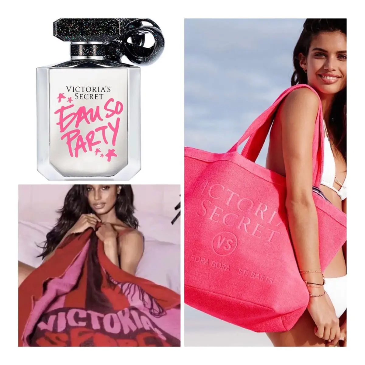 Victoria’s Secret Eau SO Party Edp 1.7 Fl.oz. / Tote Bag / Throw Blanket