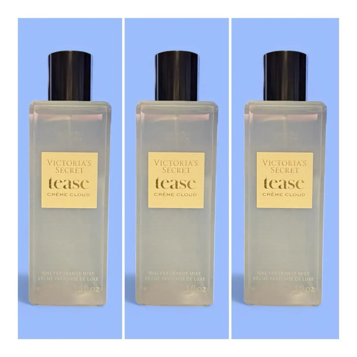 Victoria`s Secret Tease Créme Cloud Fragrance Mist 8.4 Fl.oz. Lot of 3 by Victoria's Secret