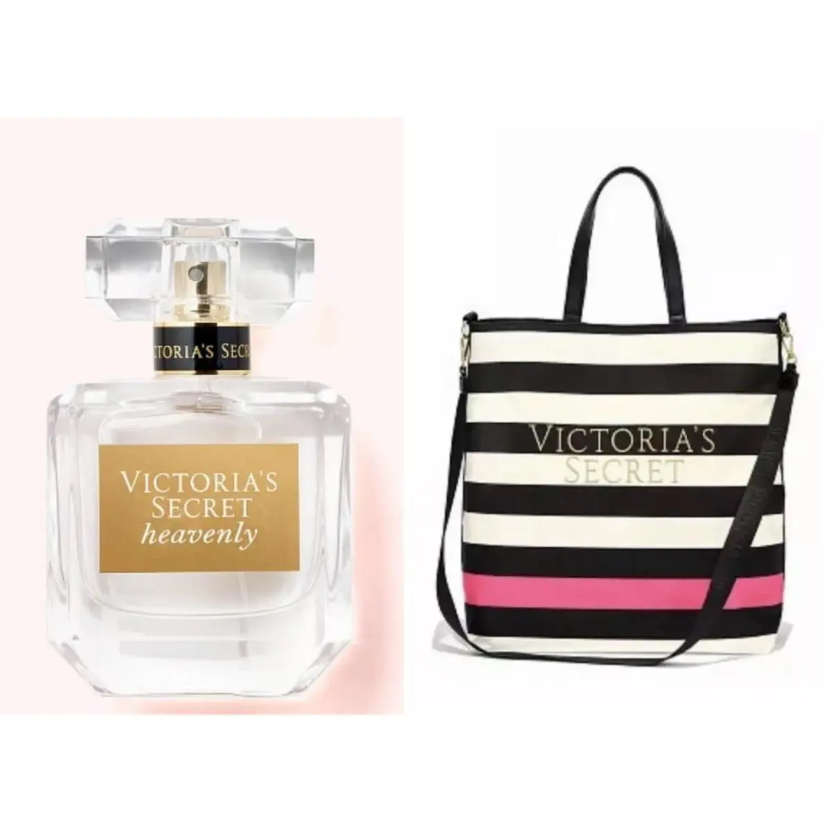 Victoria`s Secret Heavenly Eau de Parfum 1 Fl.oz / VS Limited Edition Tote Bag by Victoria's Secret