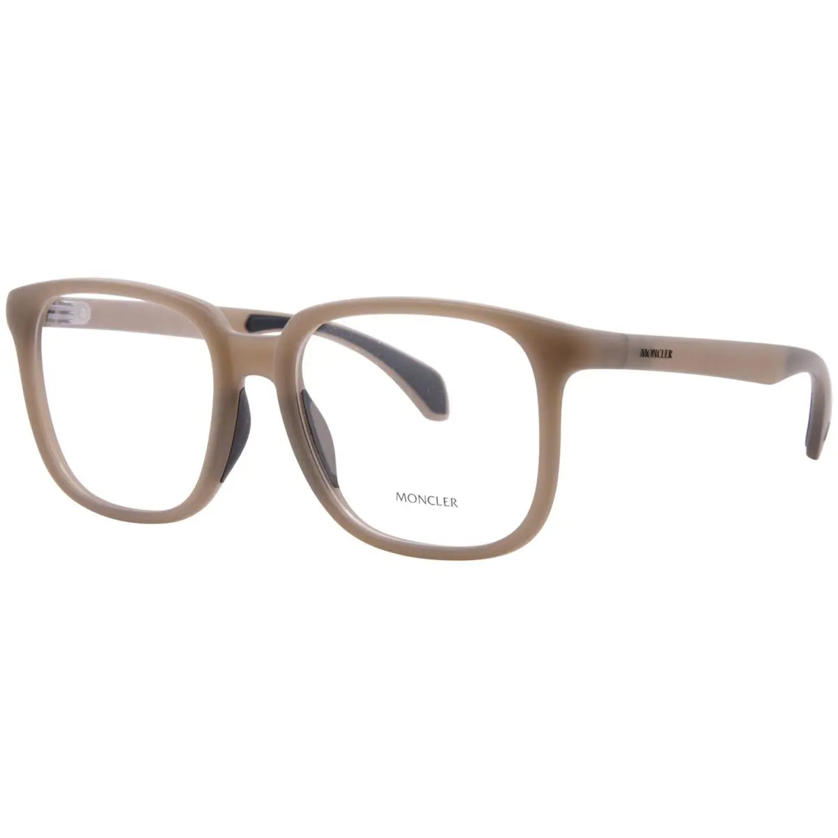 Moncler ME3003 5012 Eyeglasses Opal Matte Brown Full Rim Square Shape 55mm