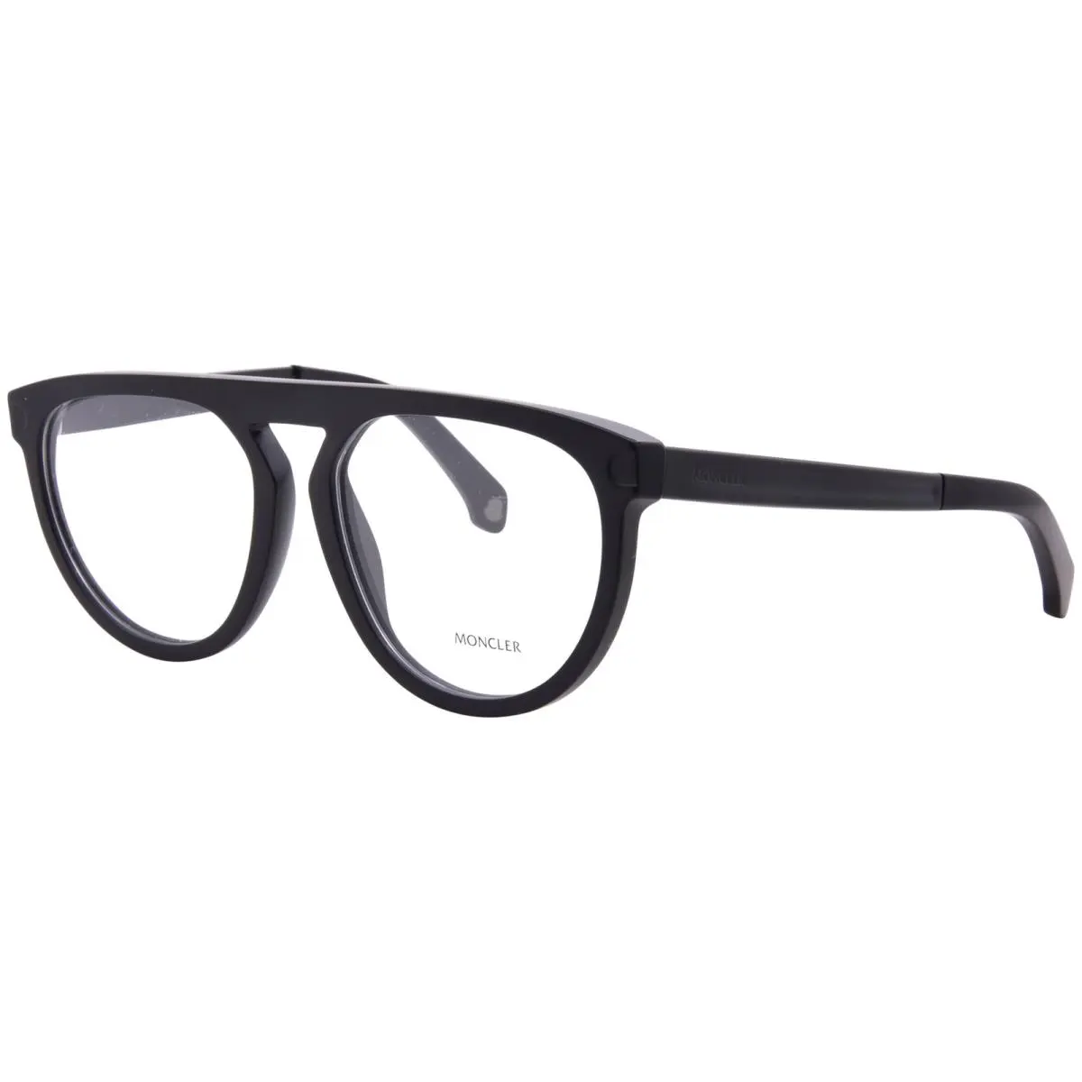 Moncler ME2007 3010 Eyeglasses Matte Black Full Rim Pilot 57mm