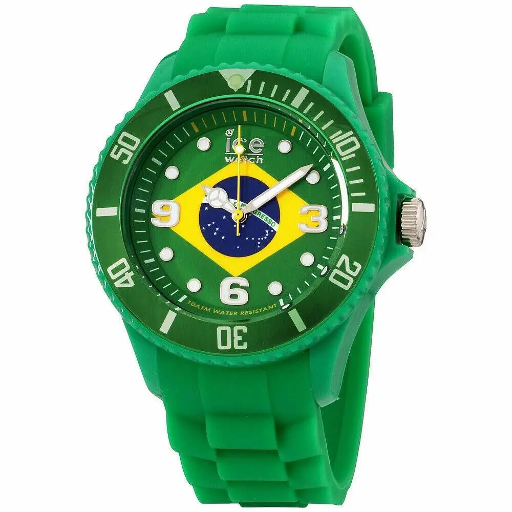 Ice Watch - World Brazil Edition Silicone Strap Unisex Watch WO.BR.B.S.12