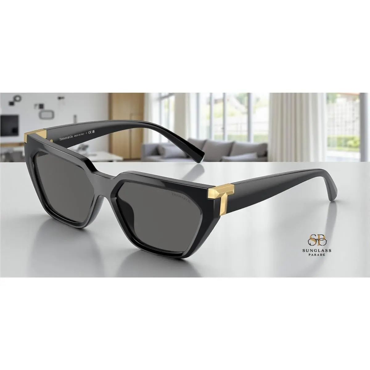 Tiffany TF4205U 8001S4 Black Dark Grey 56 mm Women`s Sunglasses by Tiffany & Co.