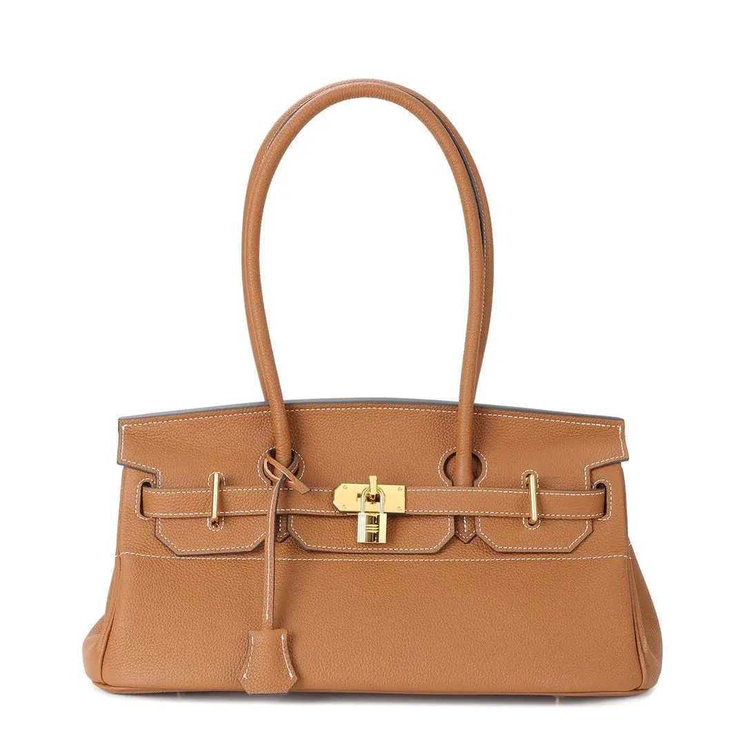 Tiffany Fred Paris Structured Leather Top Handle Tote Women`s Brown