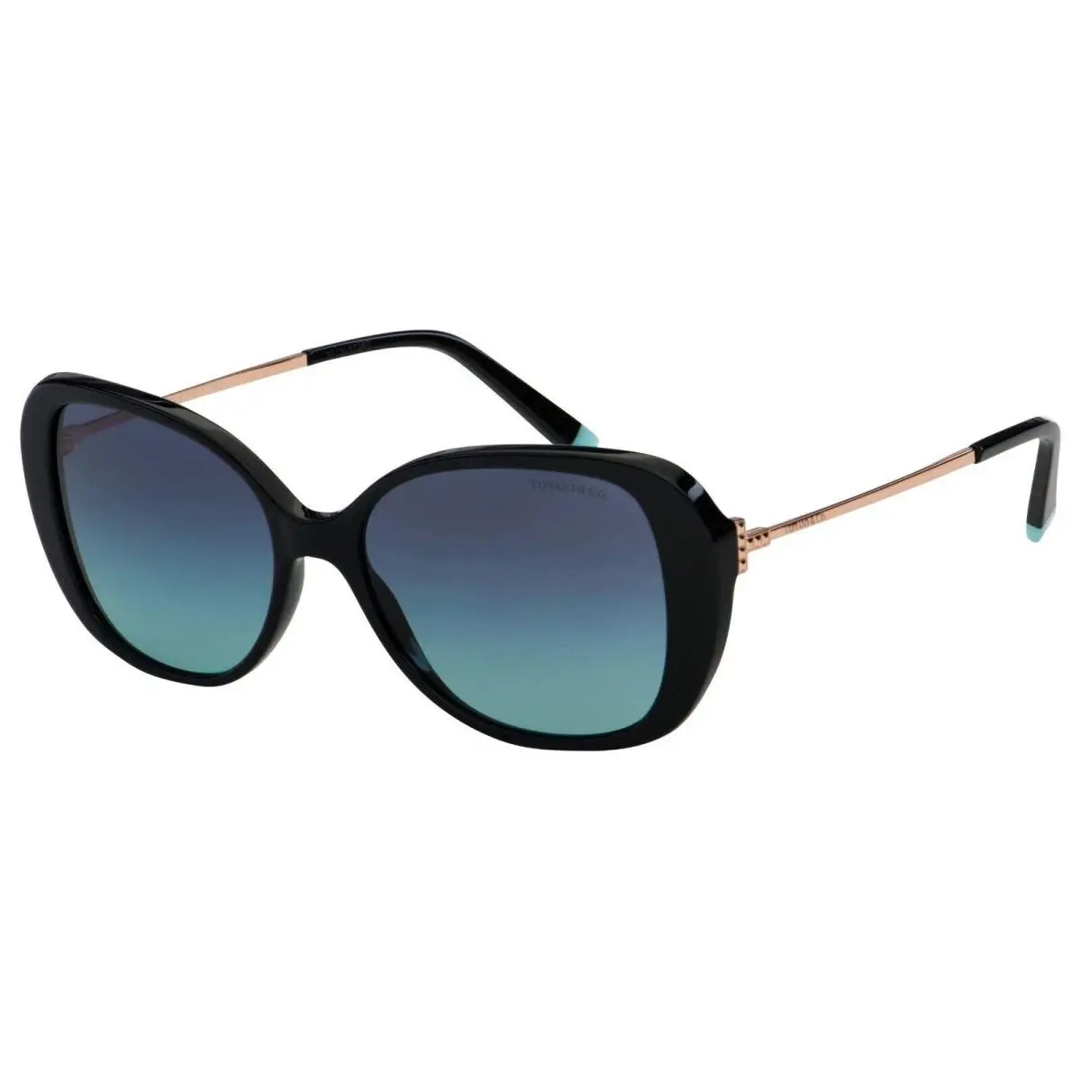 Tiffany Tiffany & Co TF4156F 80019S Co TF4156F 80019S Black - Azure Blue 55mm Sunglasses / / by Tiffany & Co.