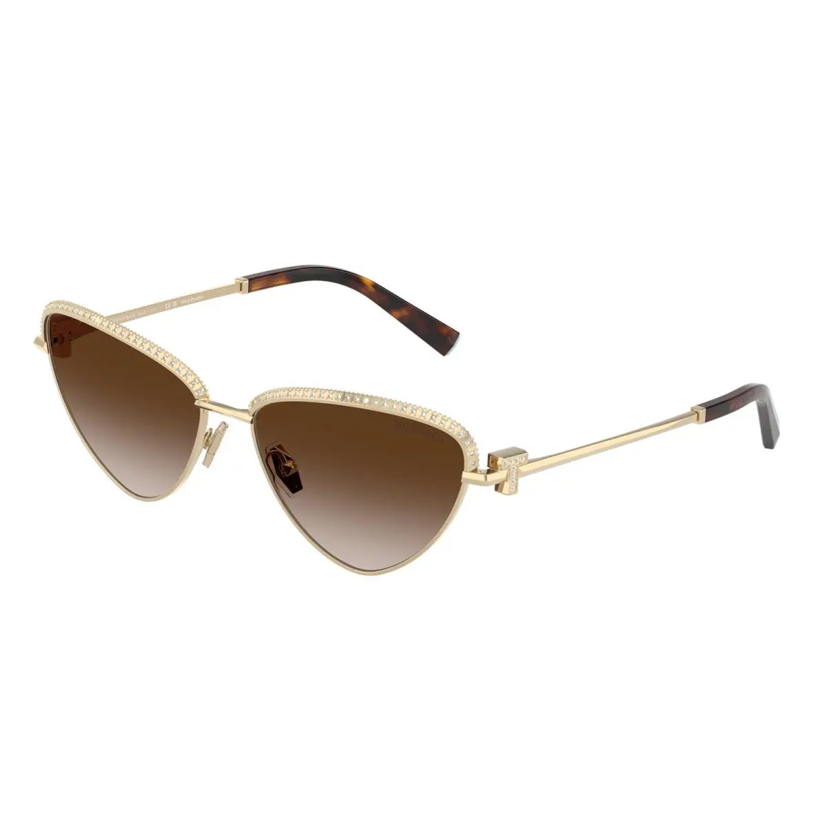 Tiffany TF 3107KB Pale Gold Plated Brown Gradien 62123B Sunglasses