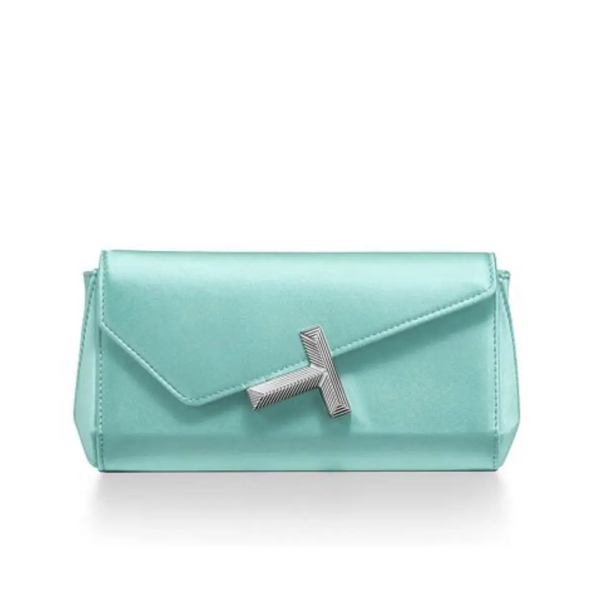 Tiffany Co. Mini Clutch In Tiffany Blue Satin Rare