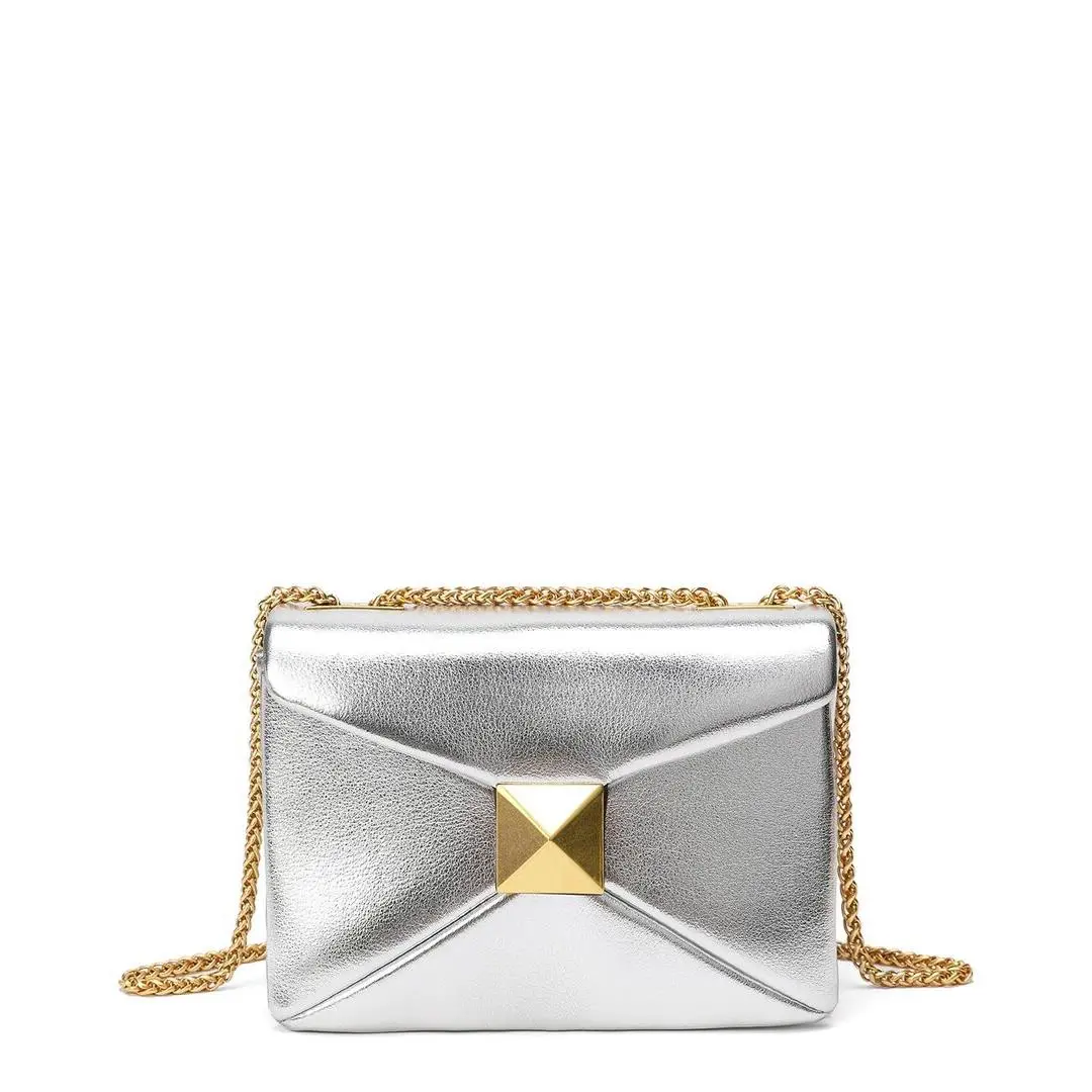 Tiffany Fred Paris Smooth Leather Shoulder Bag Women`s Grey