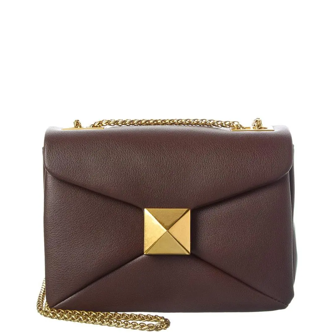 Tiffany Fred Paris Smooth Leather Shoulder Bag Women`s Brown