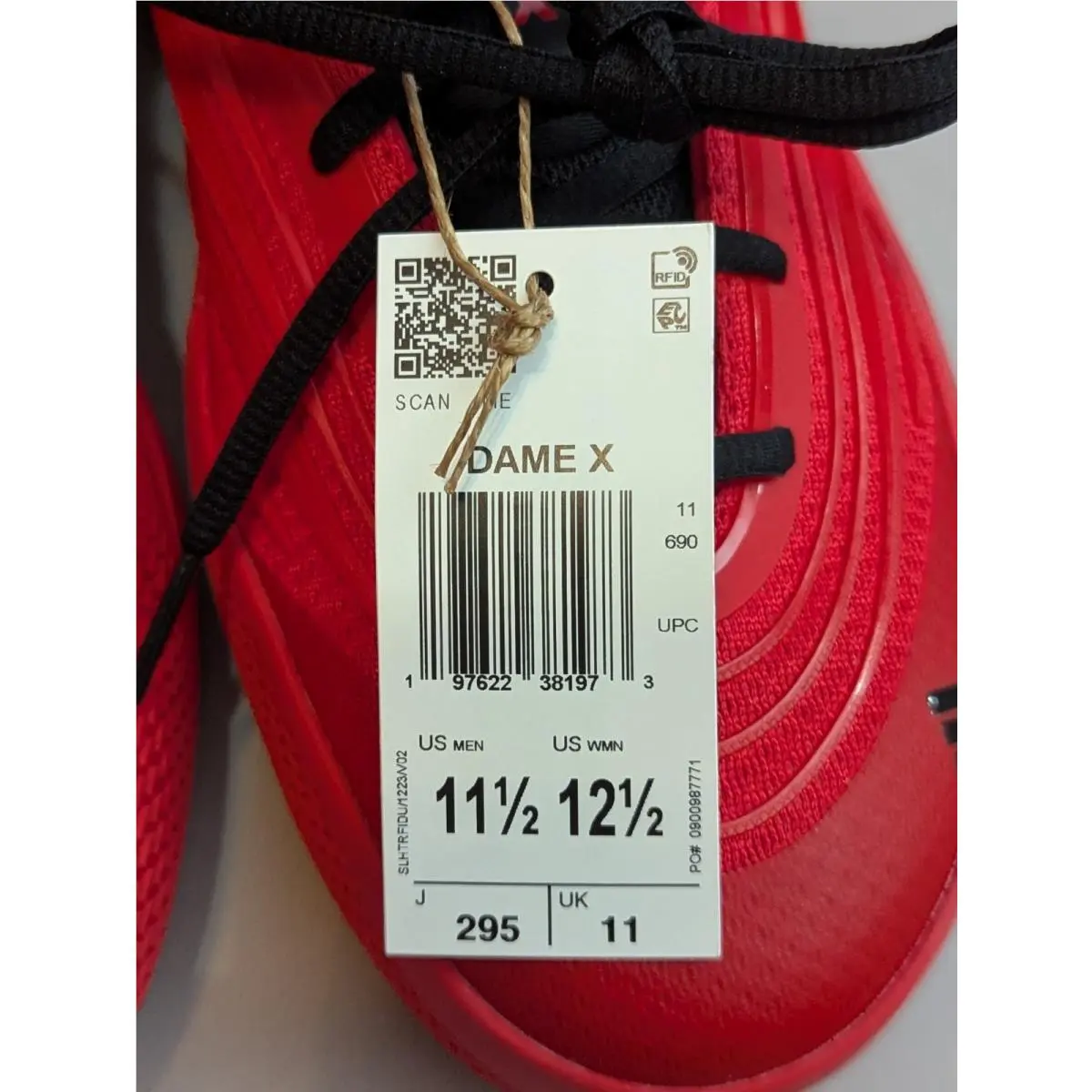 Adidas shoes - adidas Dame 10 - Dame - JP6093 - Red (UPC: 197622381973) 9