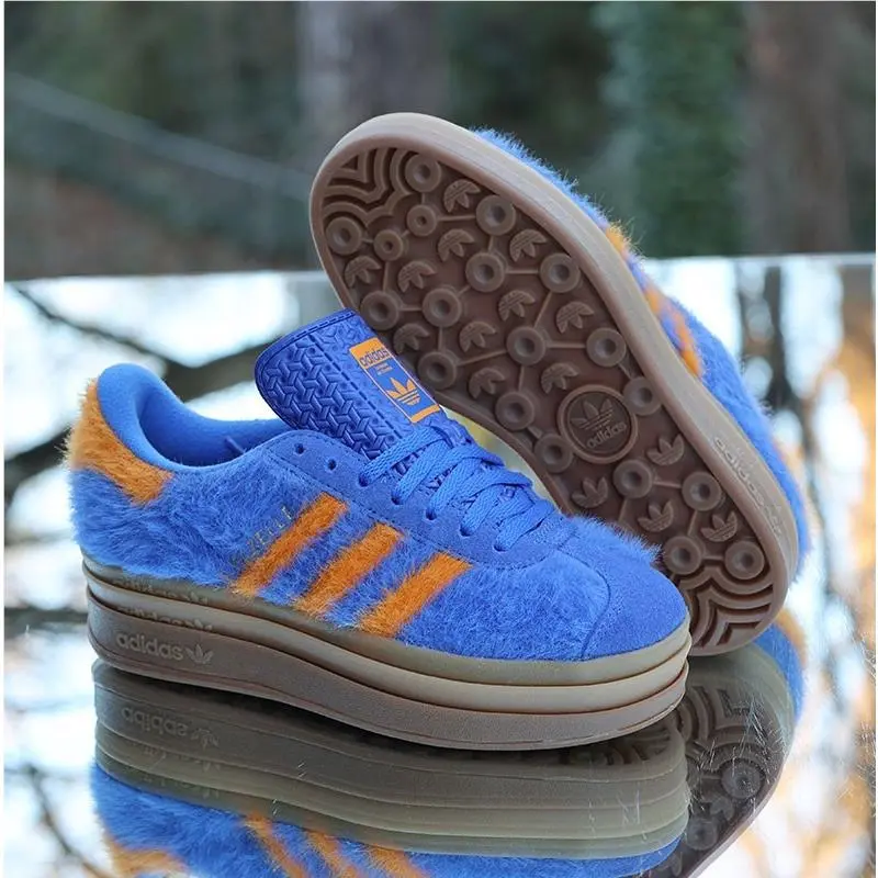 Adidas shoes - adidas Gazelle - Gazelle - JS3906 - Blue, way: Hi-Res Blue/Bright Orange/Gold Metallic 4