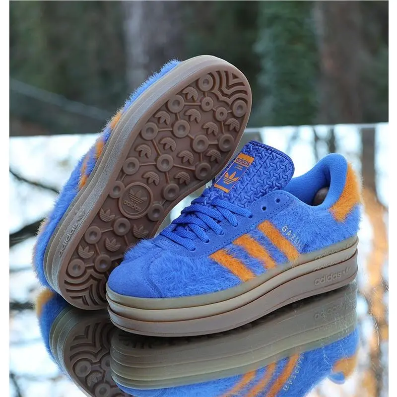 Adidas shoes - adidas Gazelle - Gazelle - JS3906 - Blue, way: Hi-Res Blue/Bright Orange/Gold Metallic 5