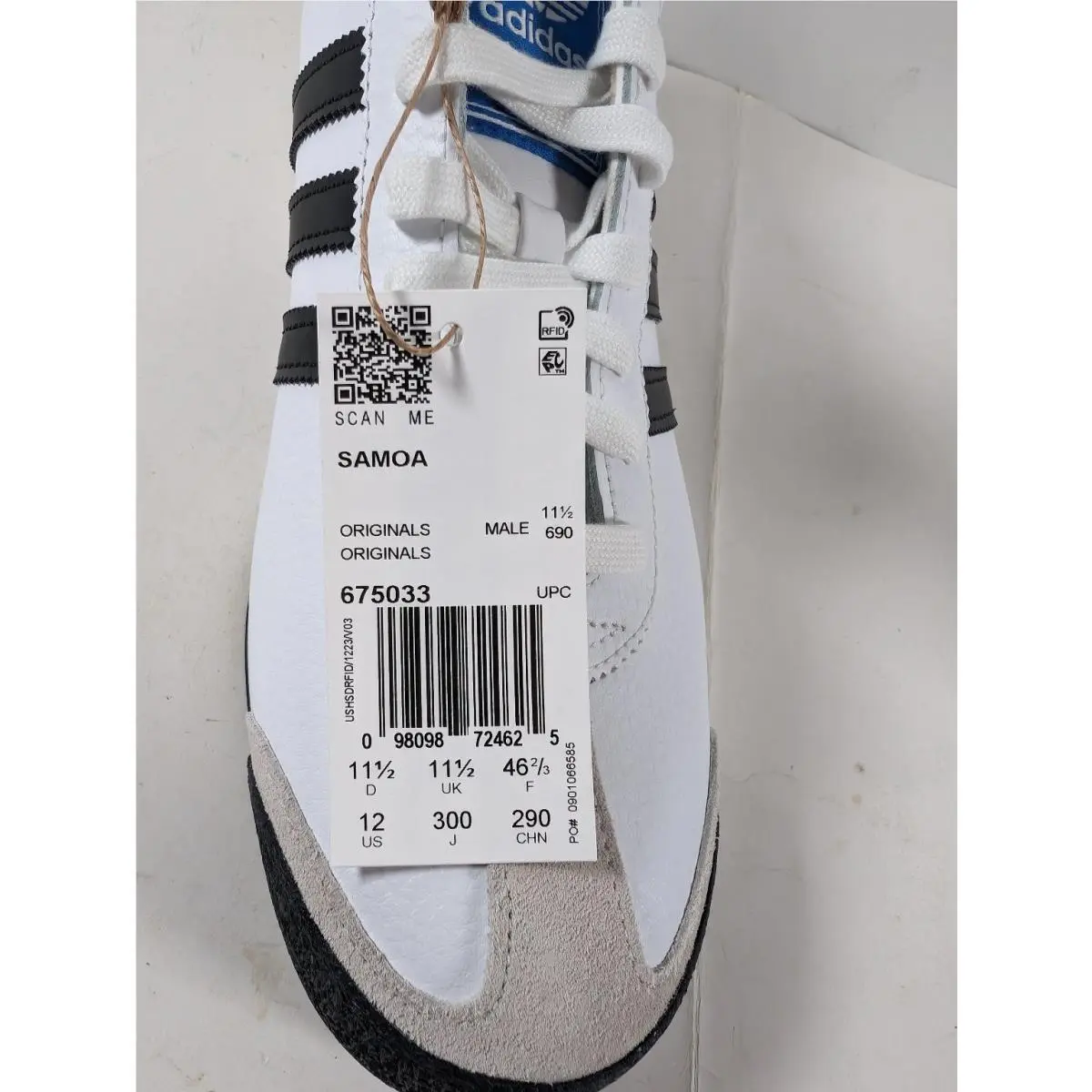 Adidas shoes - Samoa - Samoa - White Black (UPC: 098098724625) 4