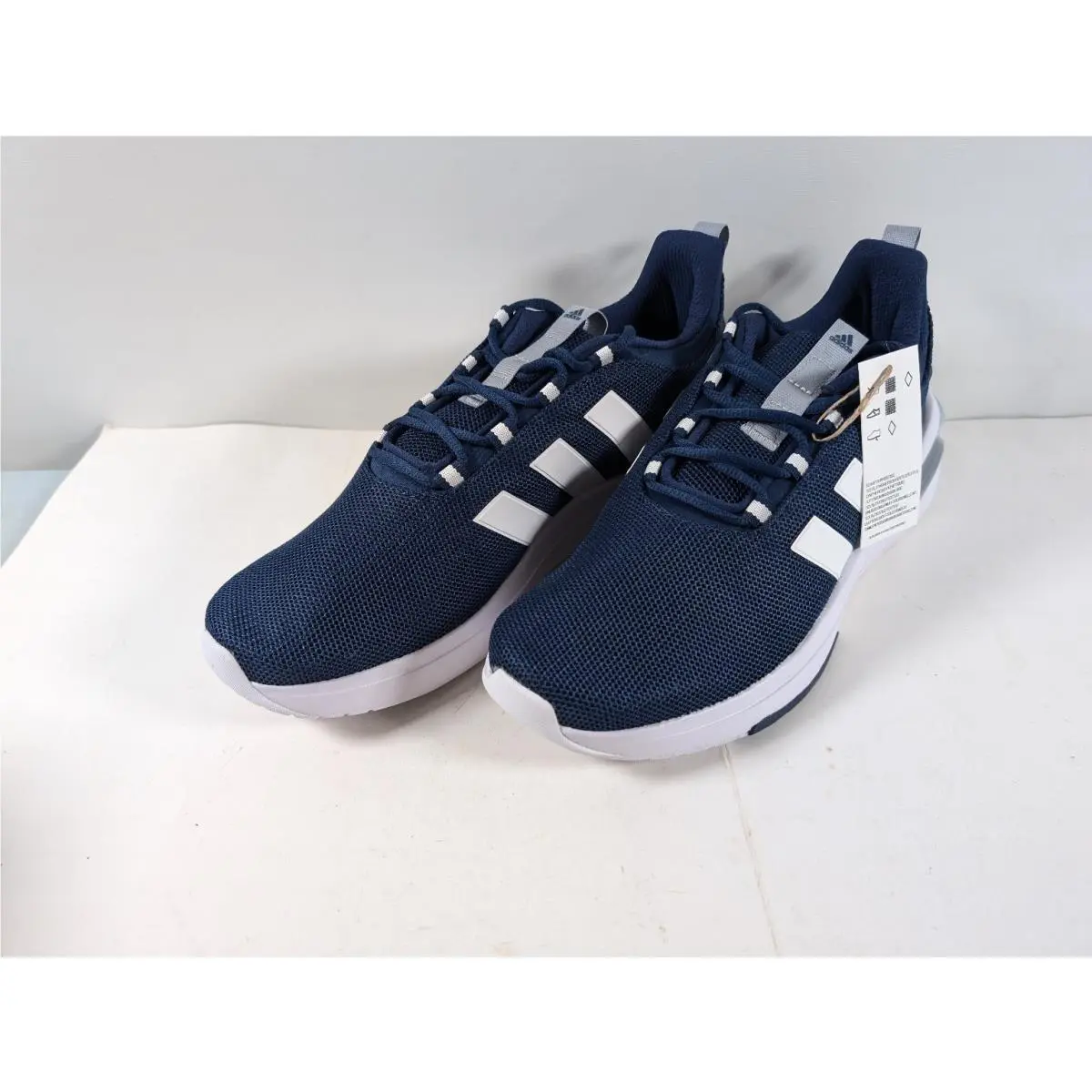 Adidas Racer TR23 Men`s 10.5 Navy Blue White Cloudfoam Sneakers