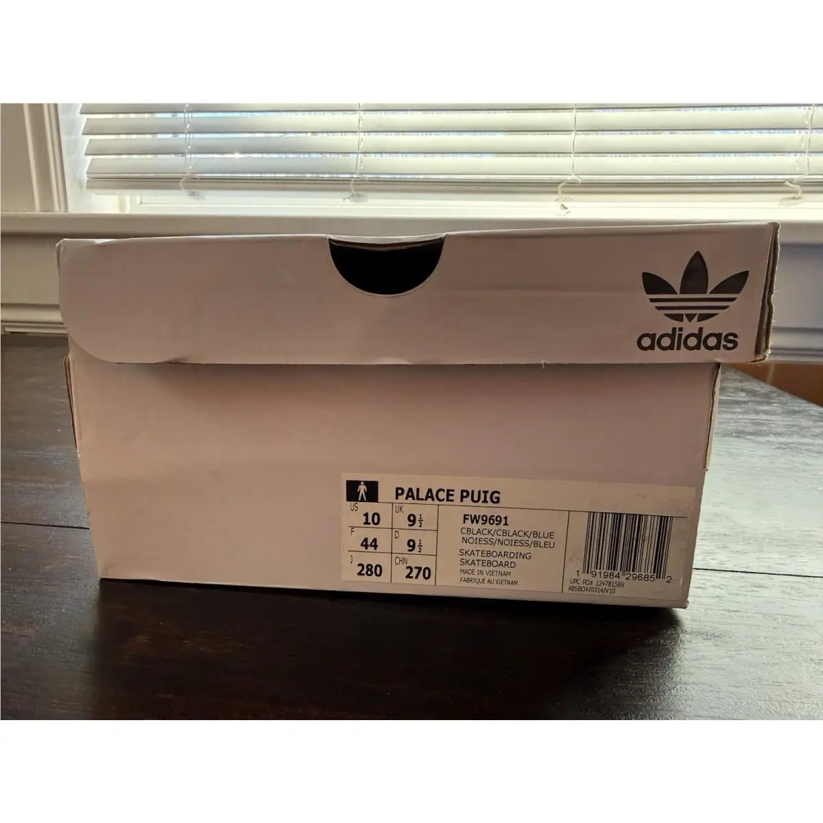 Adidas x Palace Core Black 2020 Lucas Puig Skate Shoe 10 Men’s