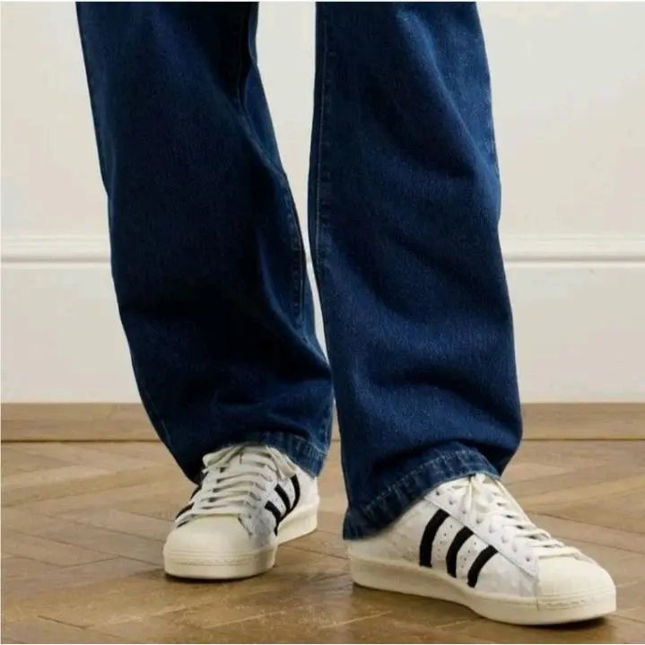 Adidas shoes - ADIDAS ORIGINALS Superstar  Ostrich Effect Leather Sneakers - JH5709 - White (UPC: 197615460753) 3