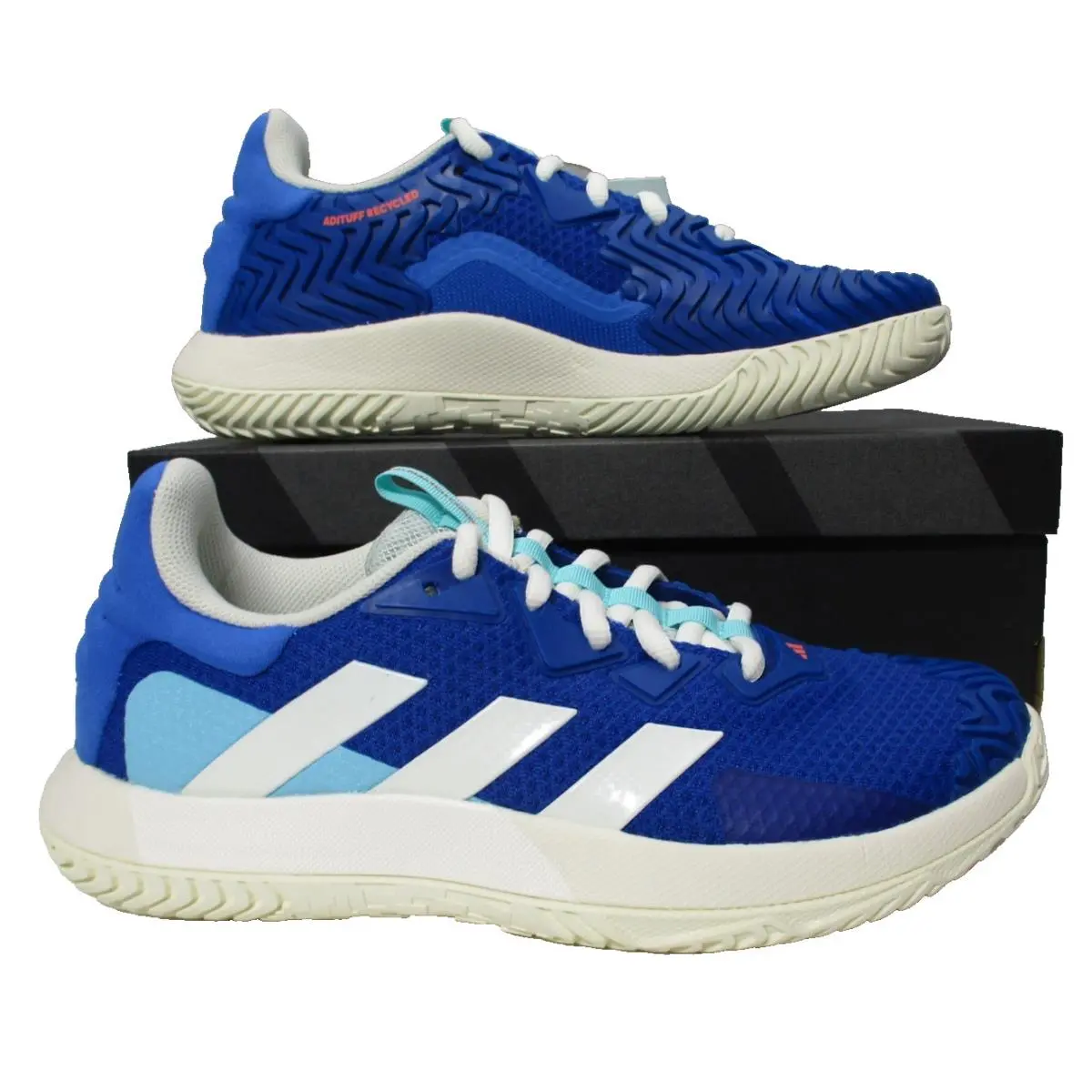 Adidas Solematch Control Tennis Shoes Pickleball Blue Mens Sz 8 Womens Sz 9