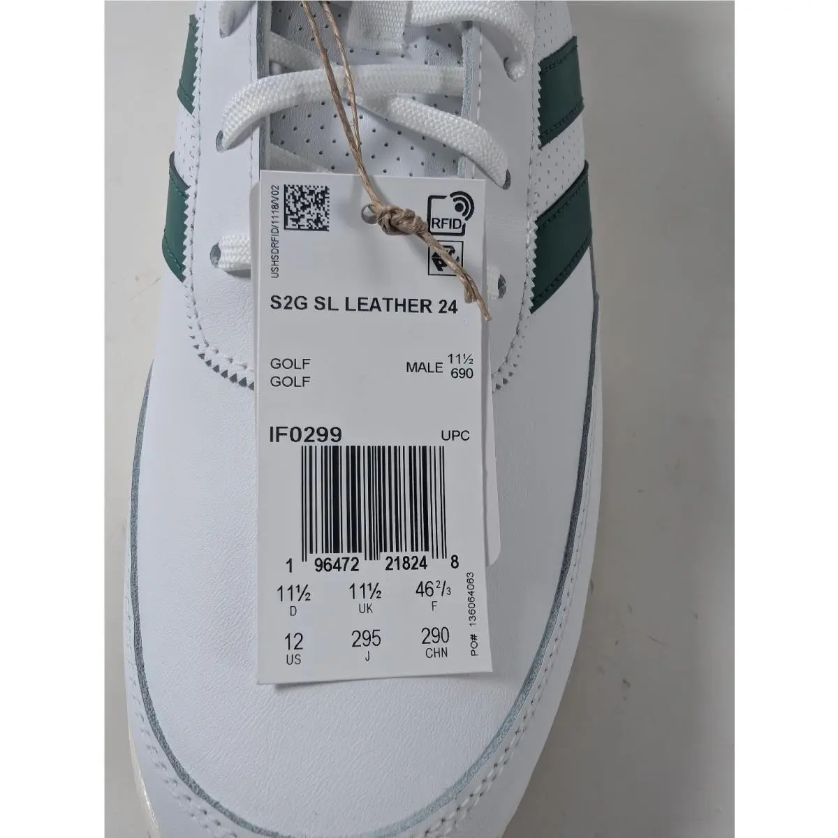 Adidas shoes - S2G SL Leather 24 - Leather - White Green (UPC: 196472218248) 3
