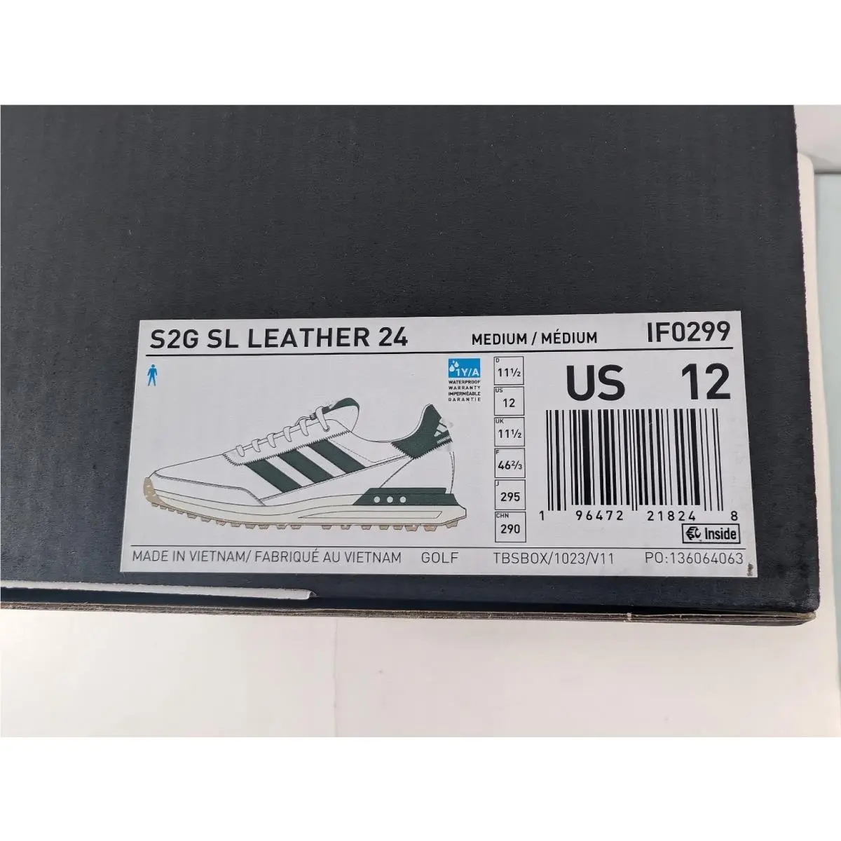Adidas shoes - S2G SL Leather 24 - Leather - White Green (UPC: 196472218248) 5