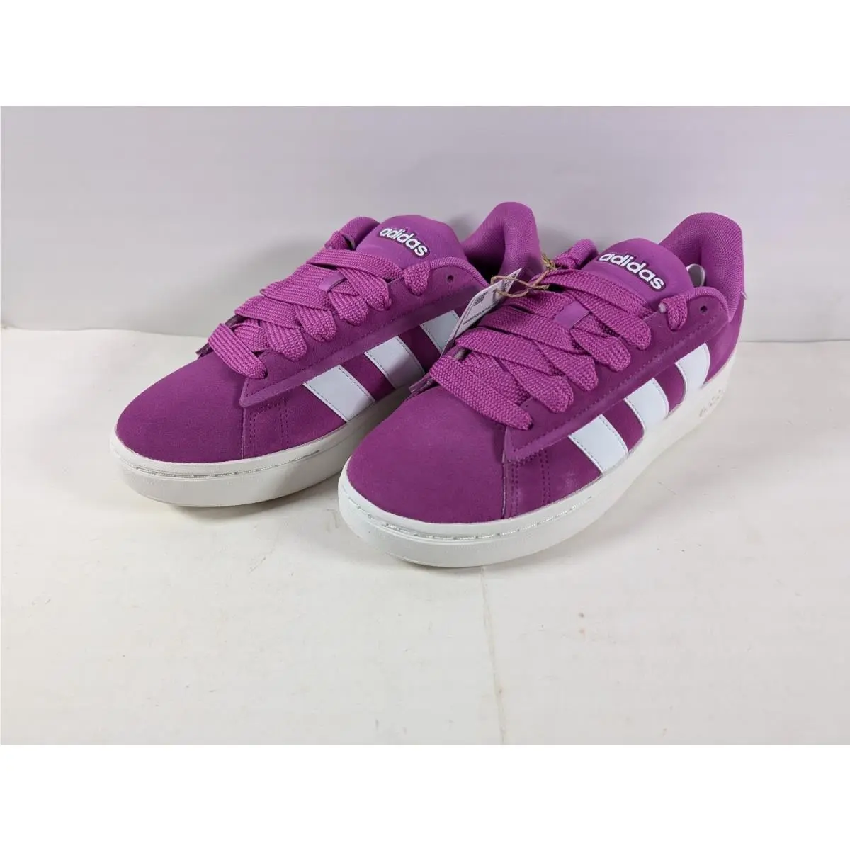 Adidas Grand Court Alpha 00s Women`s Purple White Athletic Shoes 9.5 US