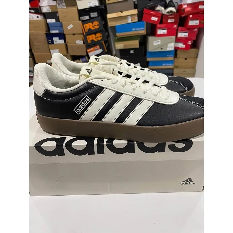 Adidas Men`s Vl Court 3.0 Sneaker Black/off White/black 11.5