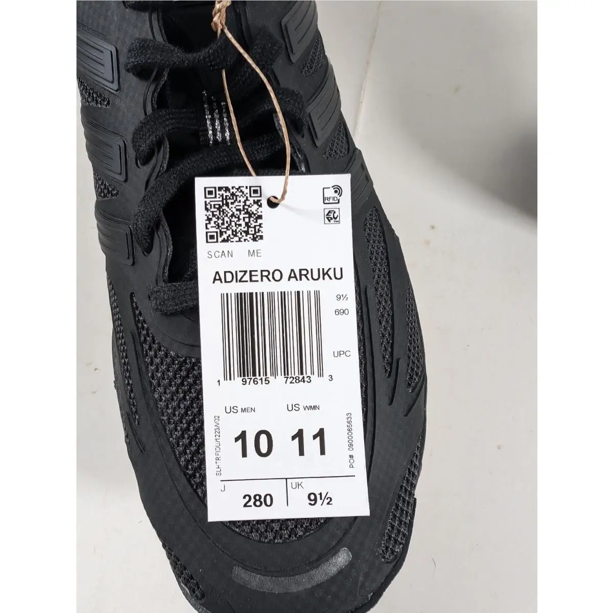 Adidas shoes - Adizero Aruku - Adizero Aruku - Black Carbon (UPC: 197615728433) 4
