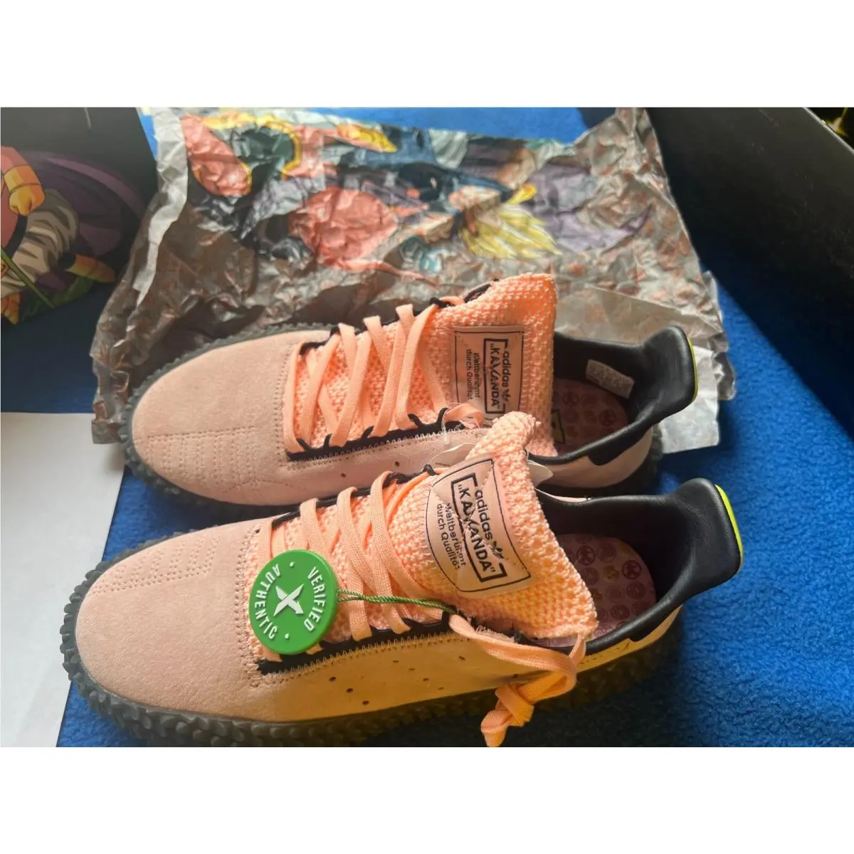 Dragon Ball Z x Adidas Kamanda Majin Buu Dbz Goku Pink Anime D97055 Size 7 Paper