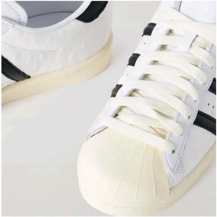 Adidas shoes - ADIDAS ORIGINALS Superstar Vintage Ostrich Leather Sneakers - White (UPC: 197615460753) 0