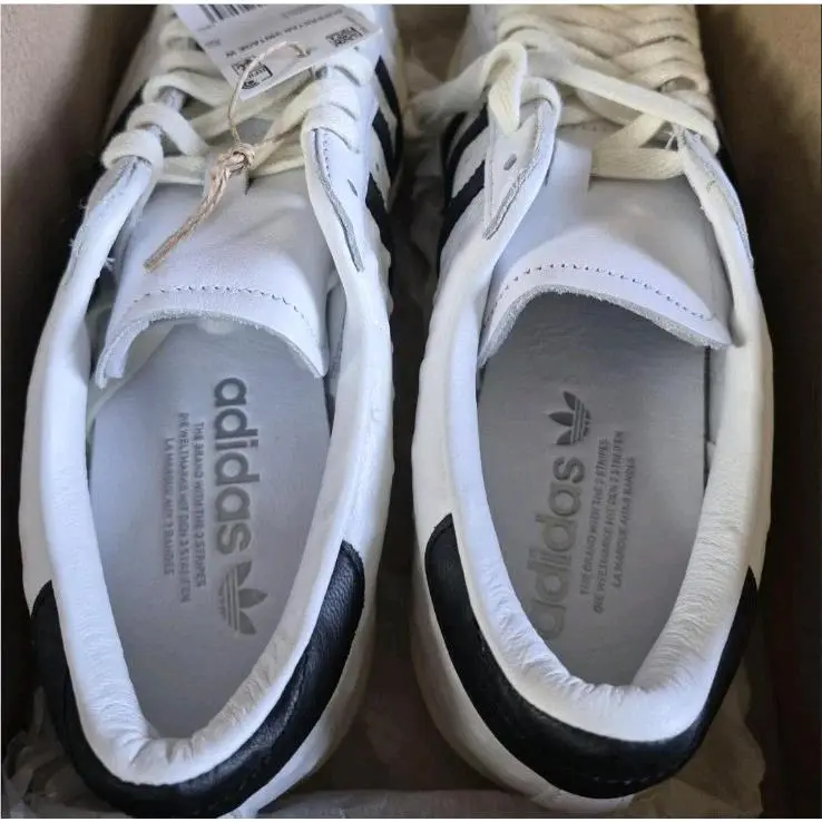 Adidas shoes - ADIDAS ORIGINALS Superstar Vintage Ostrich Leather Sneakers - White (UPC: 197615460753) 6