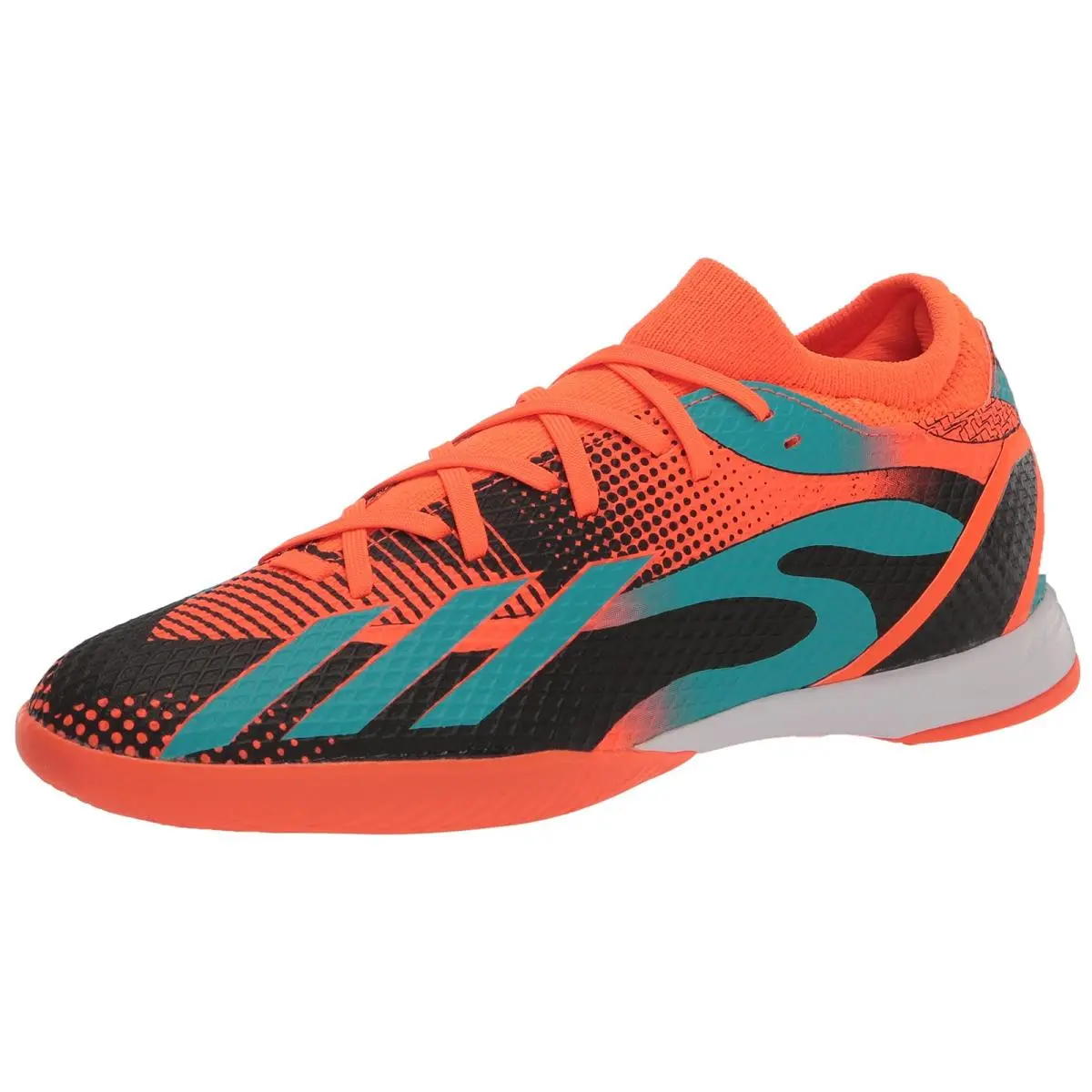 Adidas Unisex X Speedportal Messi.3 Indoor Soccer Shoe White/black 12 Men