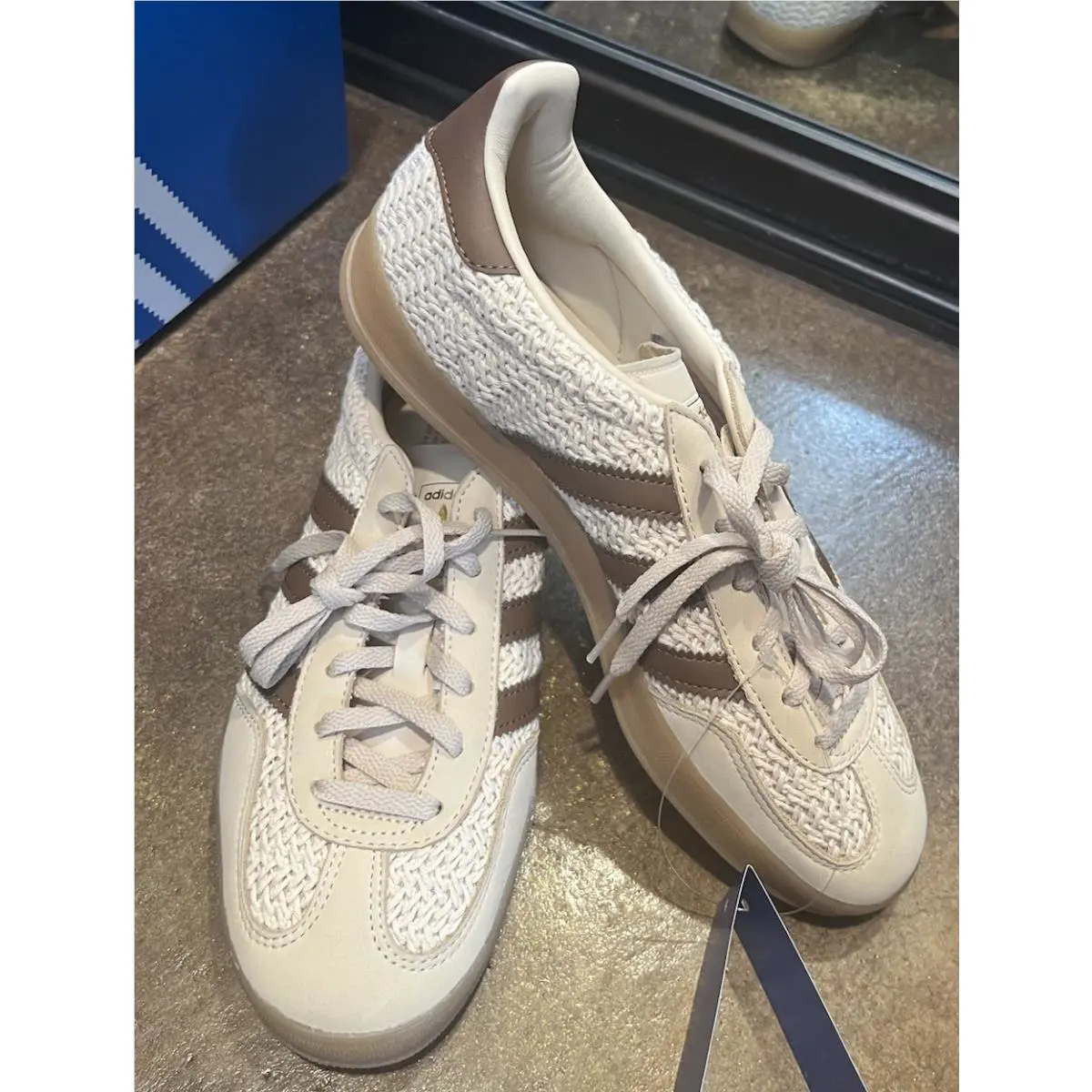 Adidas Womens Gazelle Indoor Crochet Pack - Sand Strata JS1418 Women Size 9