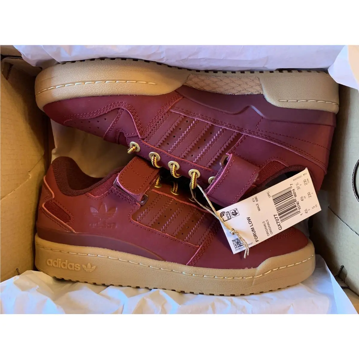 Adidas shoes - adidas Forum Low - Forum Low - GX7077 - Maroon (UPC: 0195740660147) 9