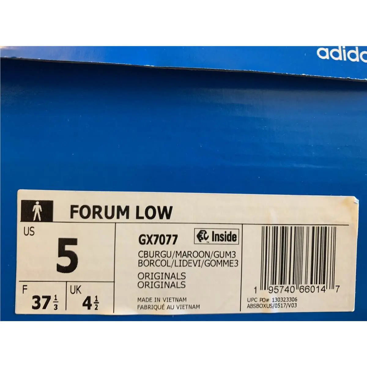 Adidas shoes - adidas Forum Low - Forum Low - GX7077 - Maroon (UPC: 0195740660147) 8