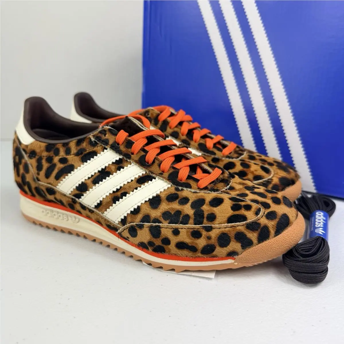 Adidas SL 72 OG Leopard Print Fir Sneakers JI0189 Retro Women’s Size 6