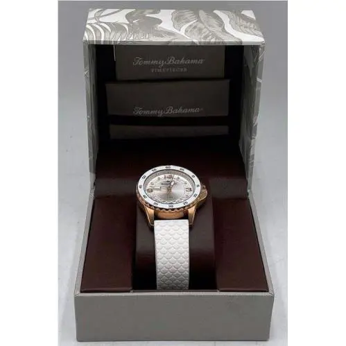 Tommy Bahama TB00086-05 Surfside w/ Swarovski Crystals White Strap Watch