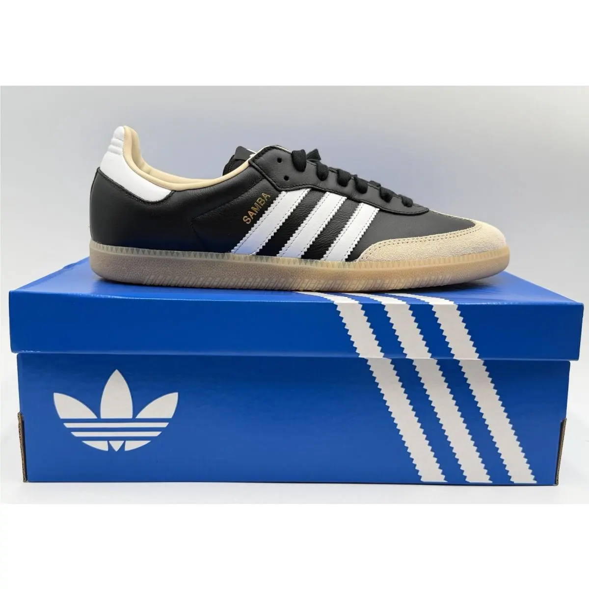 Adidas shoes - adidas samba originals - samba originals - black white gum 10
