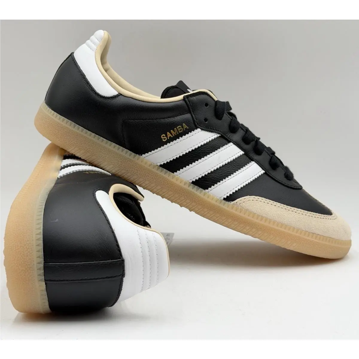 Adidas shoes - adidas samba originals - samba originals - black white gum 6